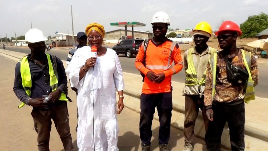 L’he Djamilatou SABI MOHAMED ABARISSI en tournée de supervision des chantiers majeurs à Kandi et Malanville