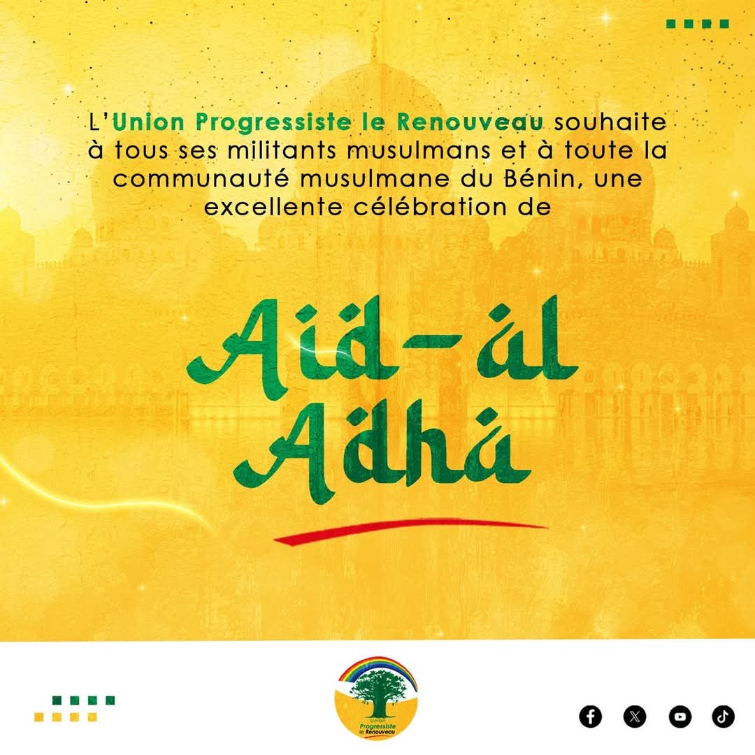 L’UP le Renouveau célèbre l’Aïd al-Adha dans l’esprit du rassemblement et du vivre-ensemble