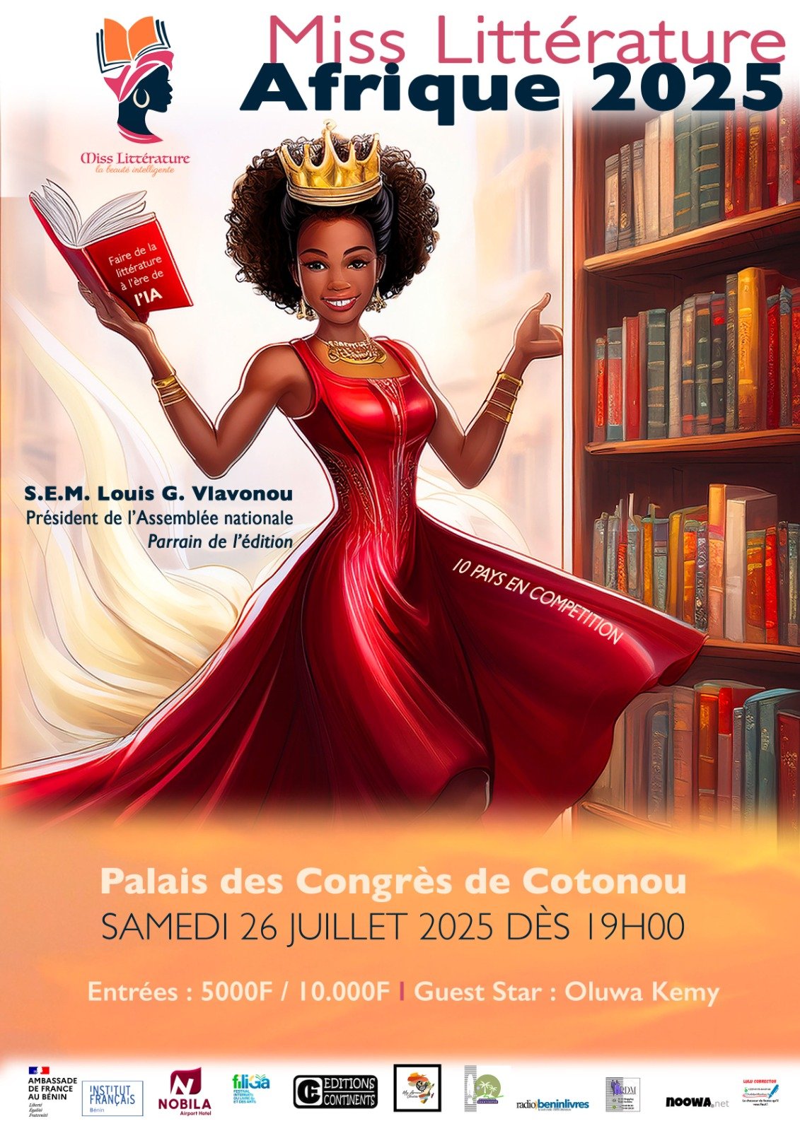 Miss Littérature Afrique 2025 : Quand la grâce épouse la plume à Cotonou