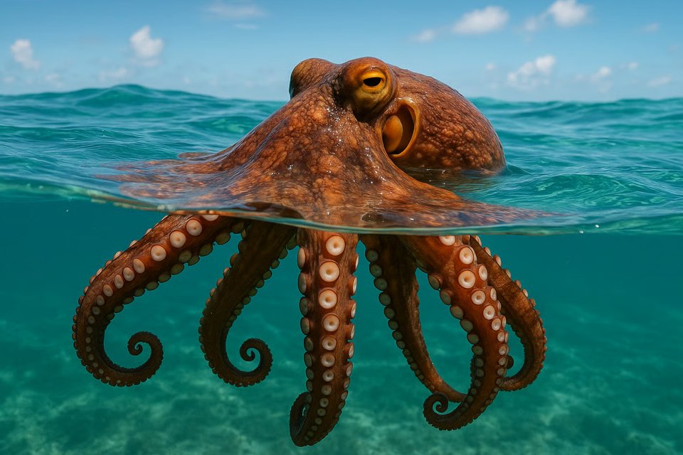 Un génie marin aux trois cœurs et au sang bleu