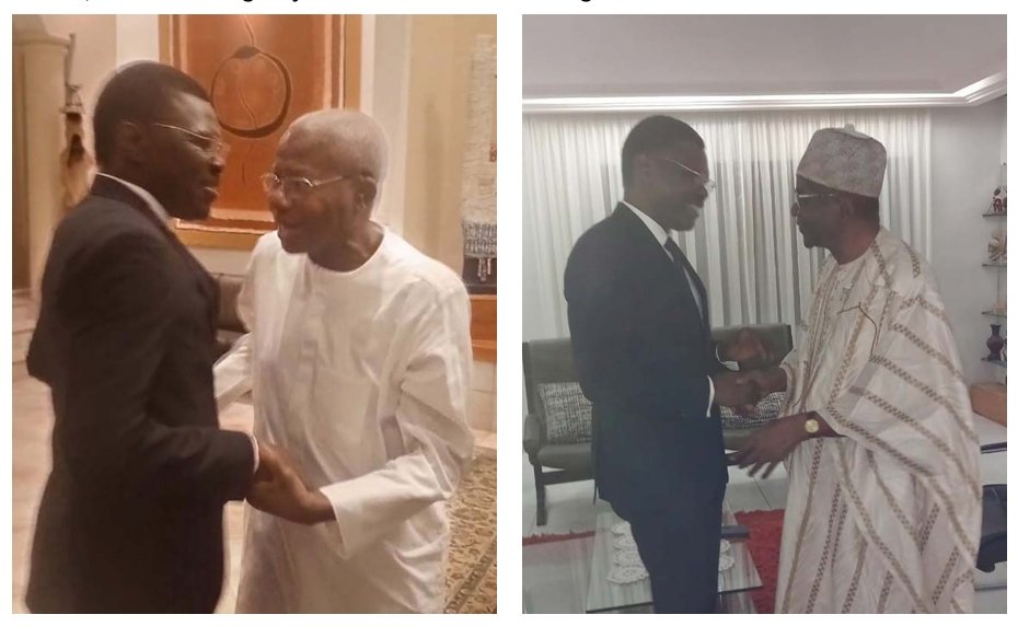 Le président  Djogbénou reçoit la bénédiction des patriarches Houngbédji et  Amoussou