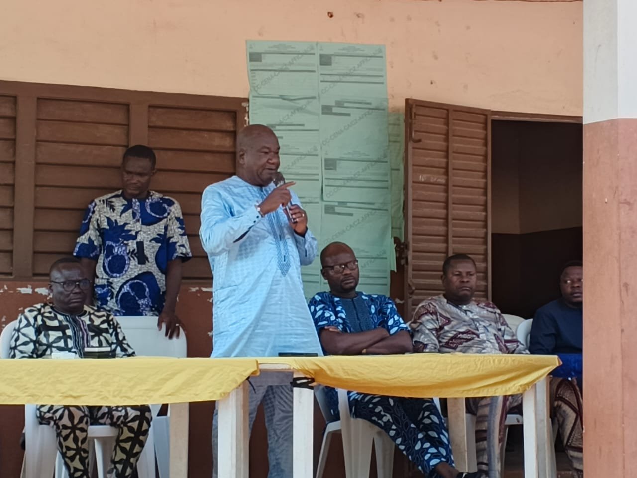 L’He Amoussou Sossou Bernard remercie les populations de Dékanmey à Kpomassè