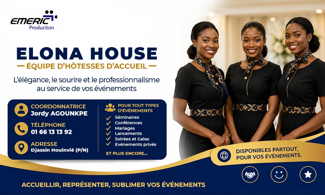 ELONA HOUSE met ses hôtesses à disposition