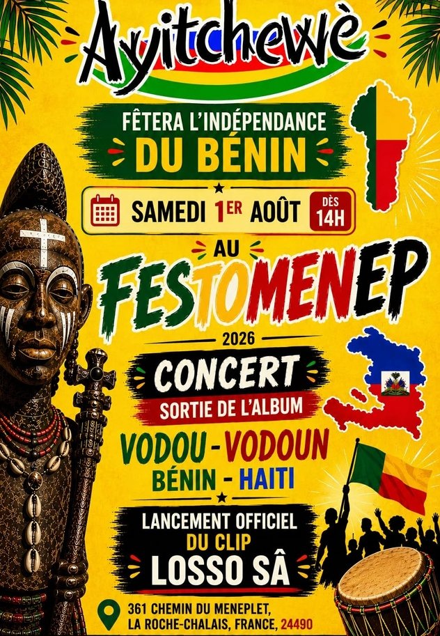 Le Groupe Ayitchewè choisit le Festo Menep pour le lancement officiel du clip « Losso-sa »