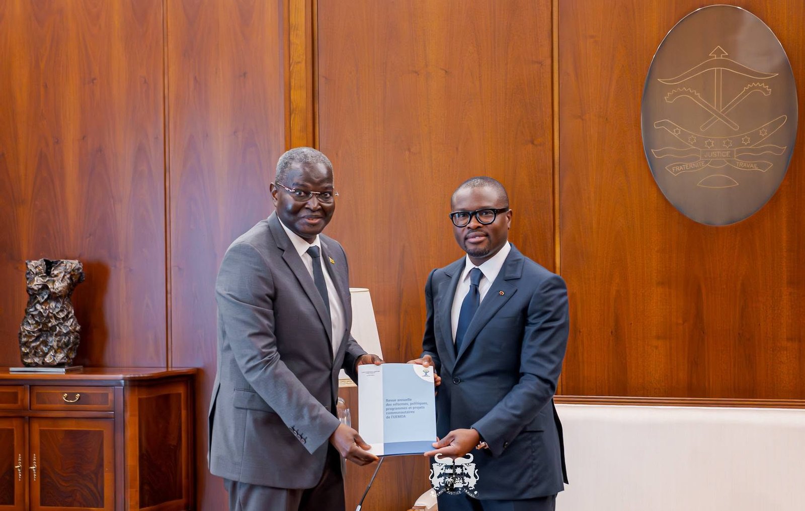 Wadagni échange avec Abdoulaye Diop au Palais de la Marina