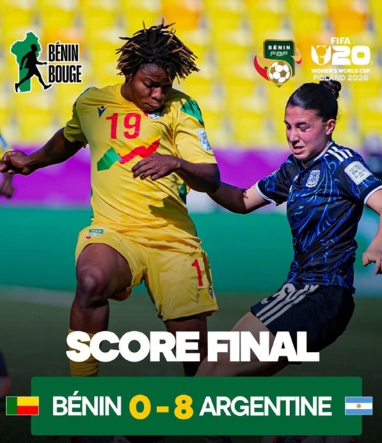 LES AMAZONES DU BÉNIN LOURDEMENT BATTUES PAR L’ARGENTINE