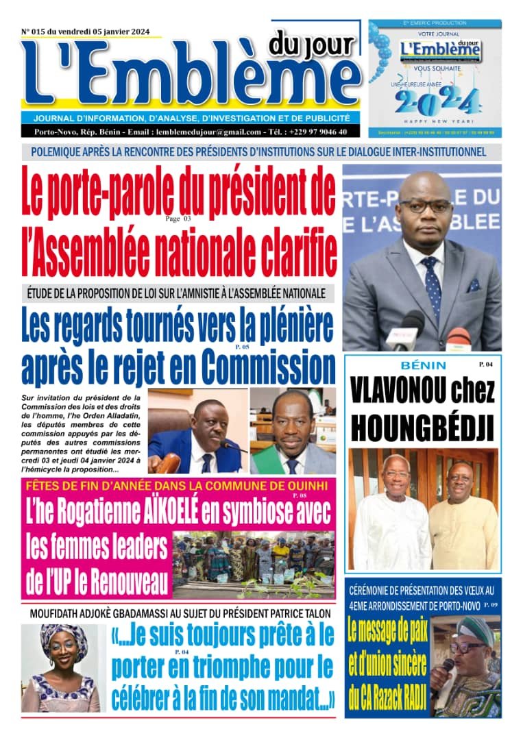 Parution du 05/01/2024