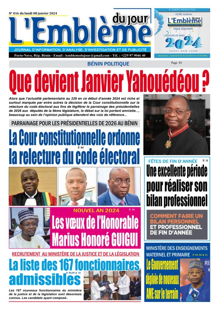 Parution du 08/01/2024