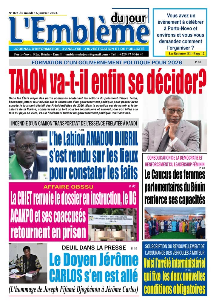 Parution du 16/01/2024