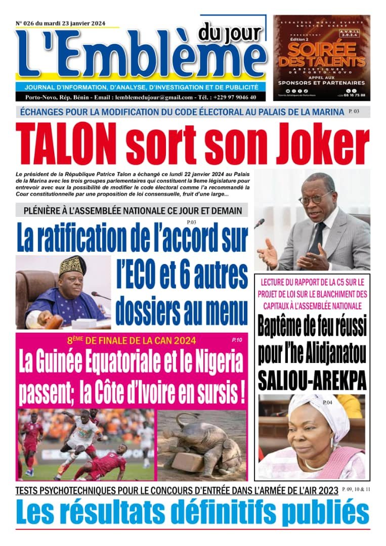 Parution du 23/01/2024