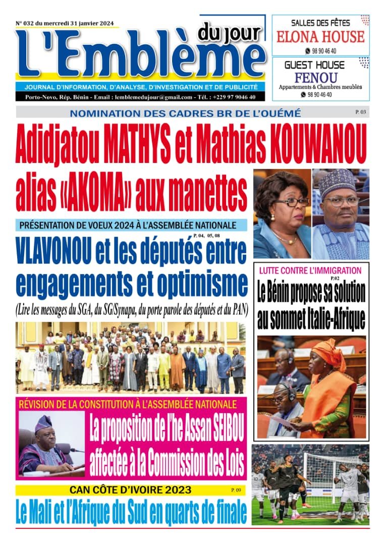 Parution du 31/01/2024