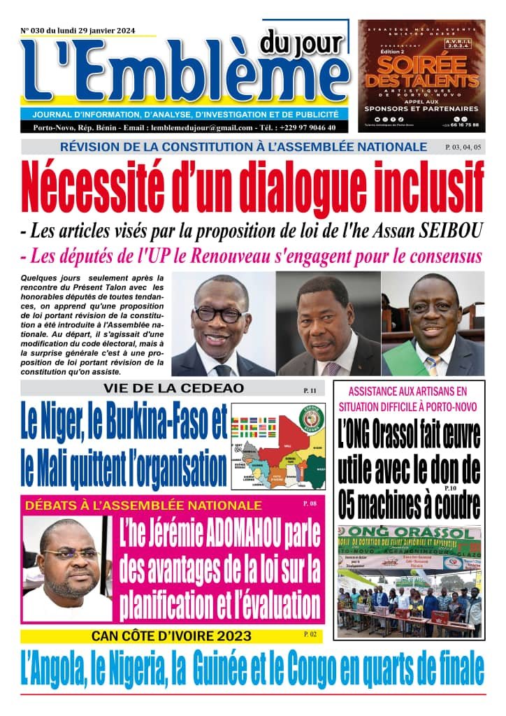 Parution du 29/01/2024