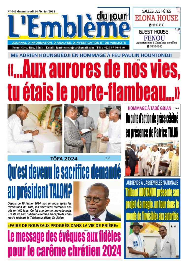 Parution du 14/02/2024