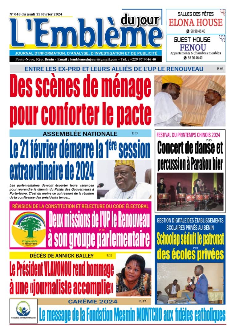 Parution du 15/02/2024