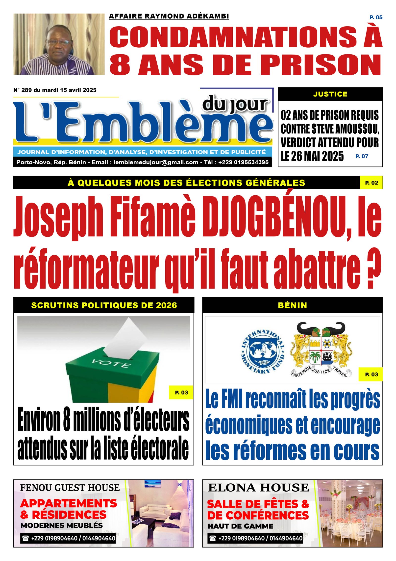 Parution du 15/04/2025