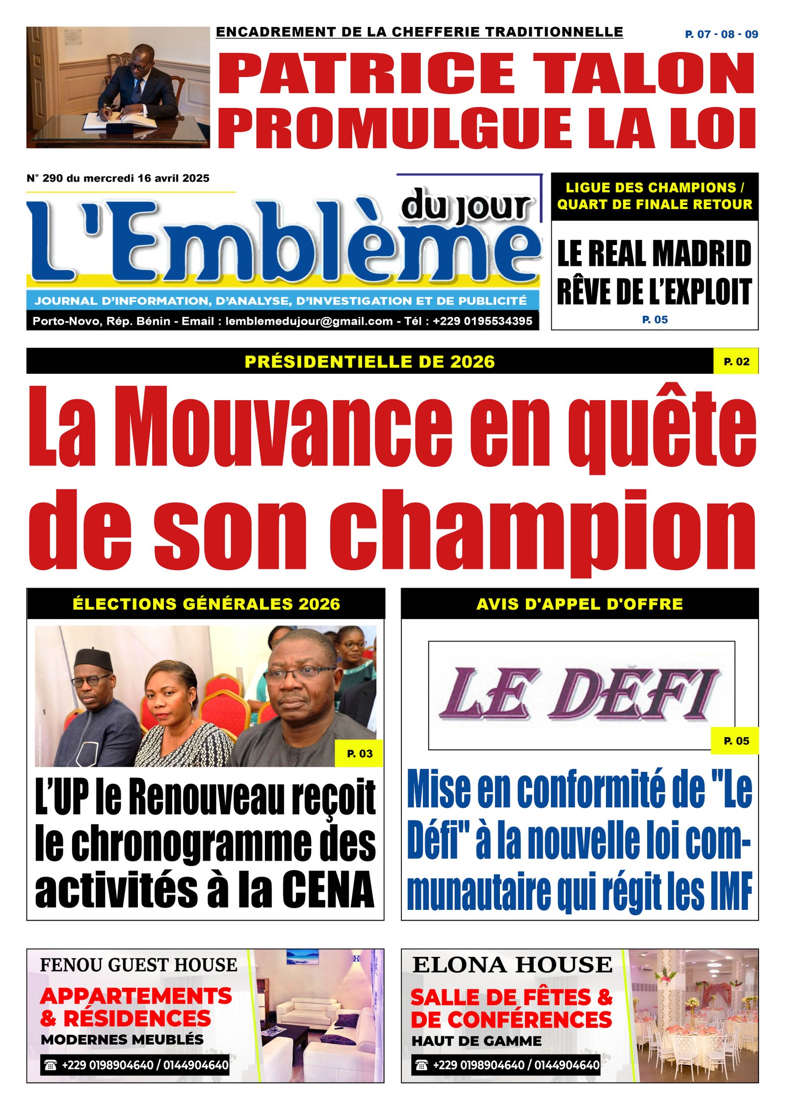 Parution du 16/04/2025