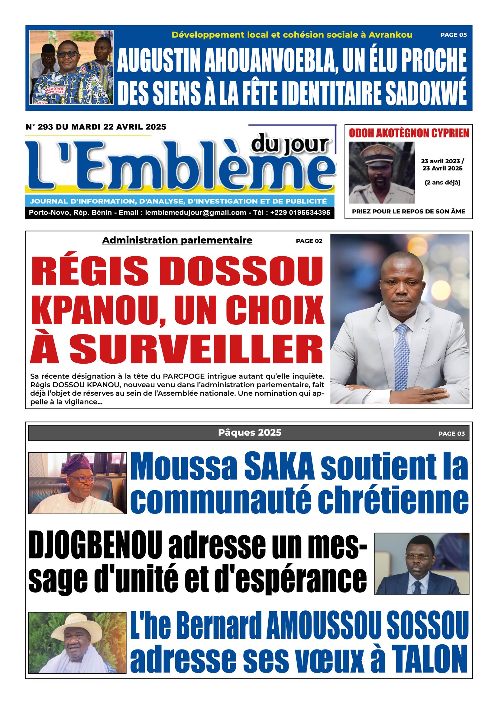 Parution du 22/04/2025