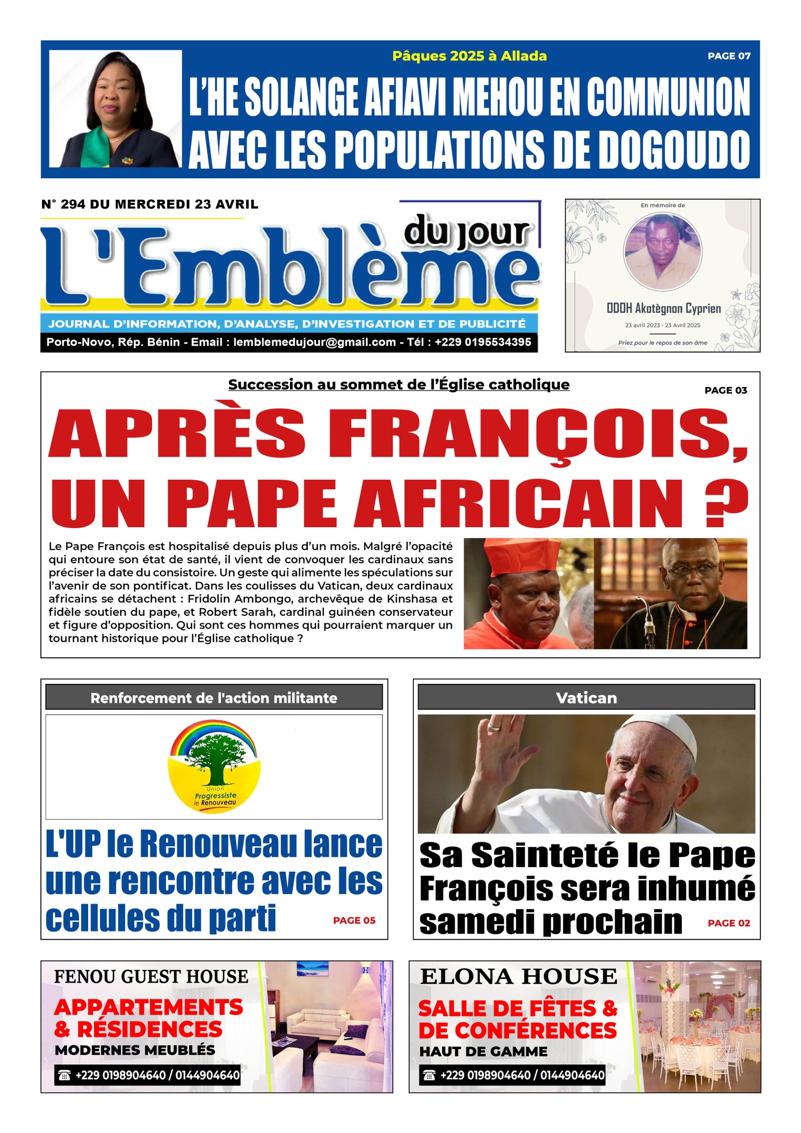 Parution du 23/04/2025