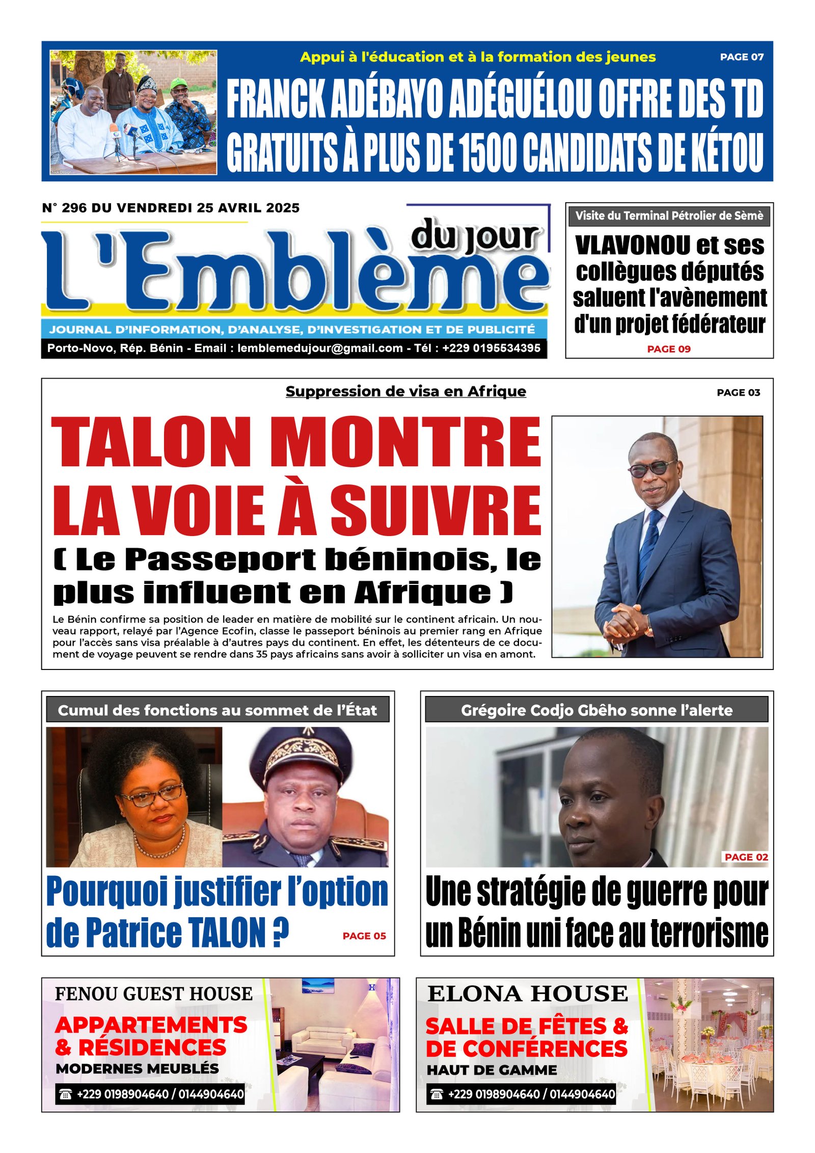 Parution du 25/04/2025