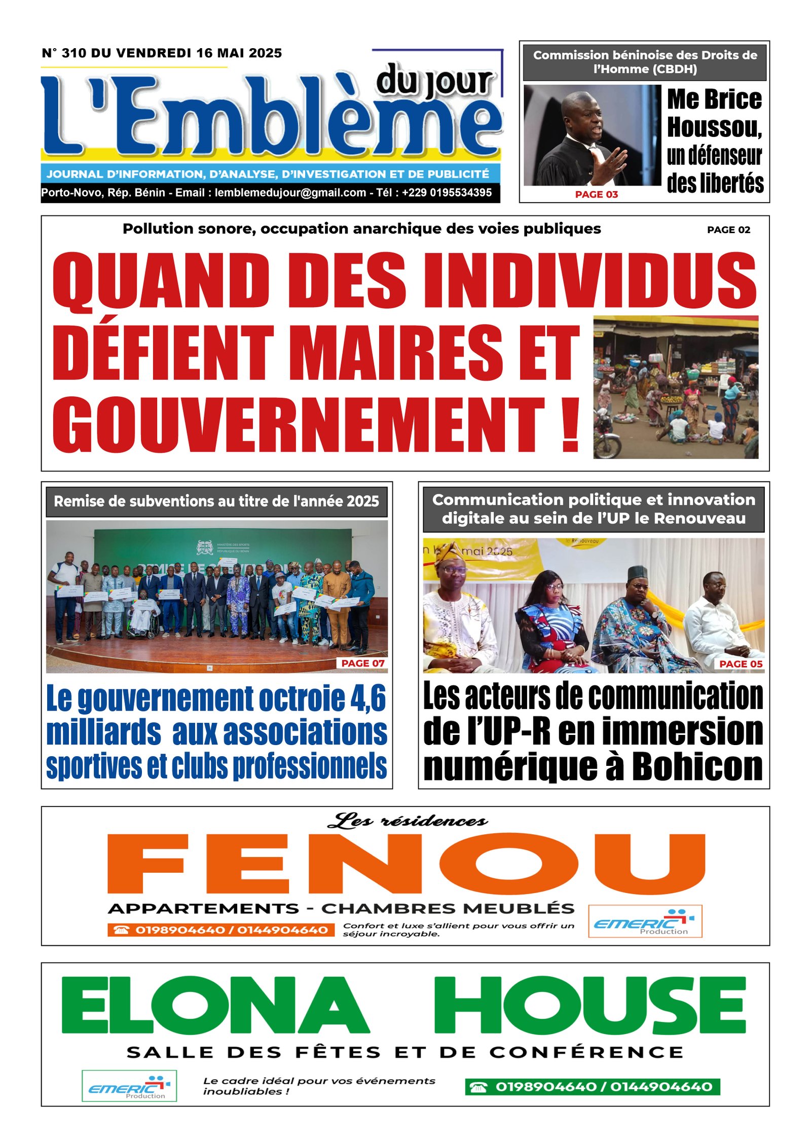 Parution du 16/05/2025