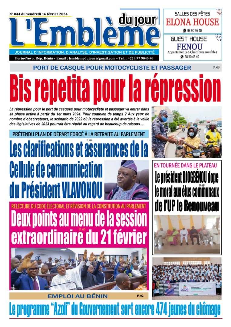 Parution du 16/02/2024