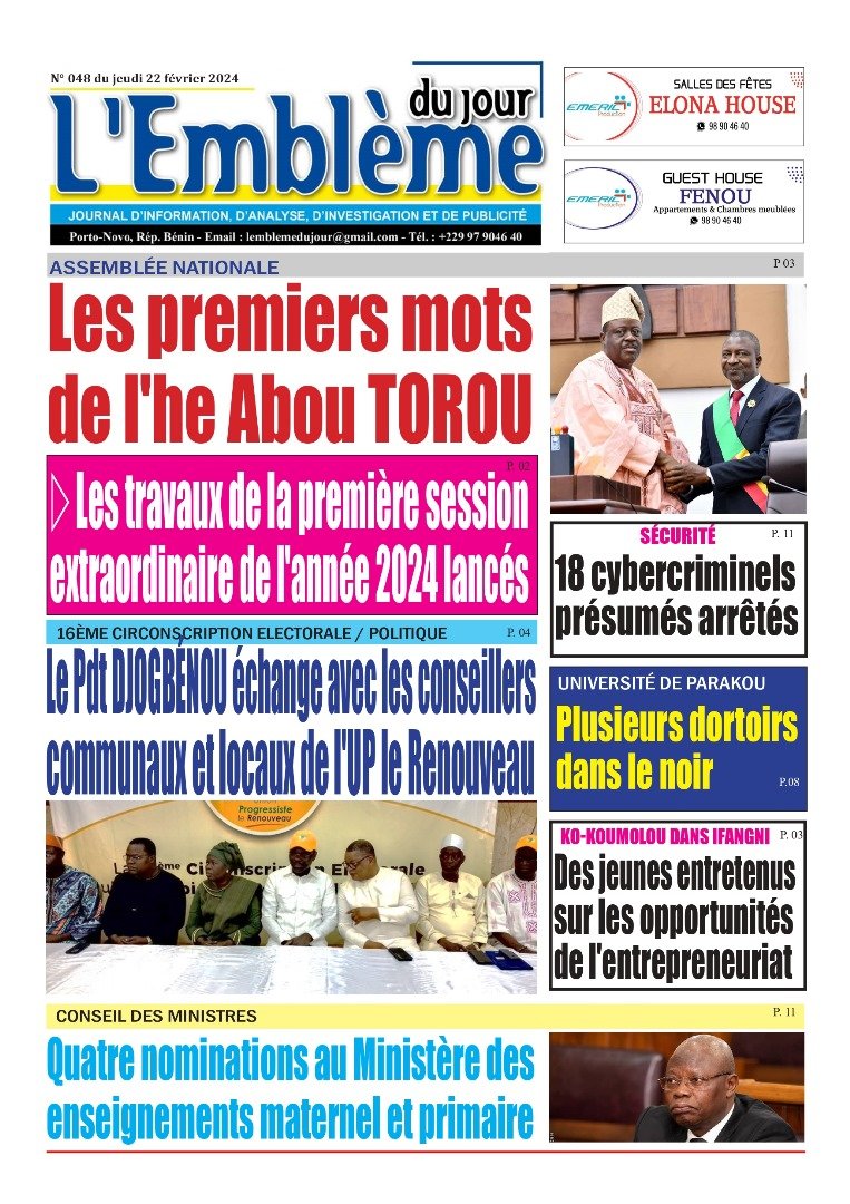 Parution du 22/02/2024
