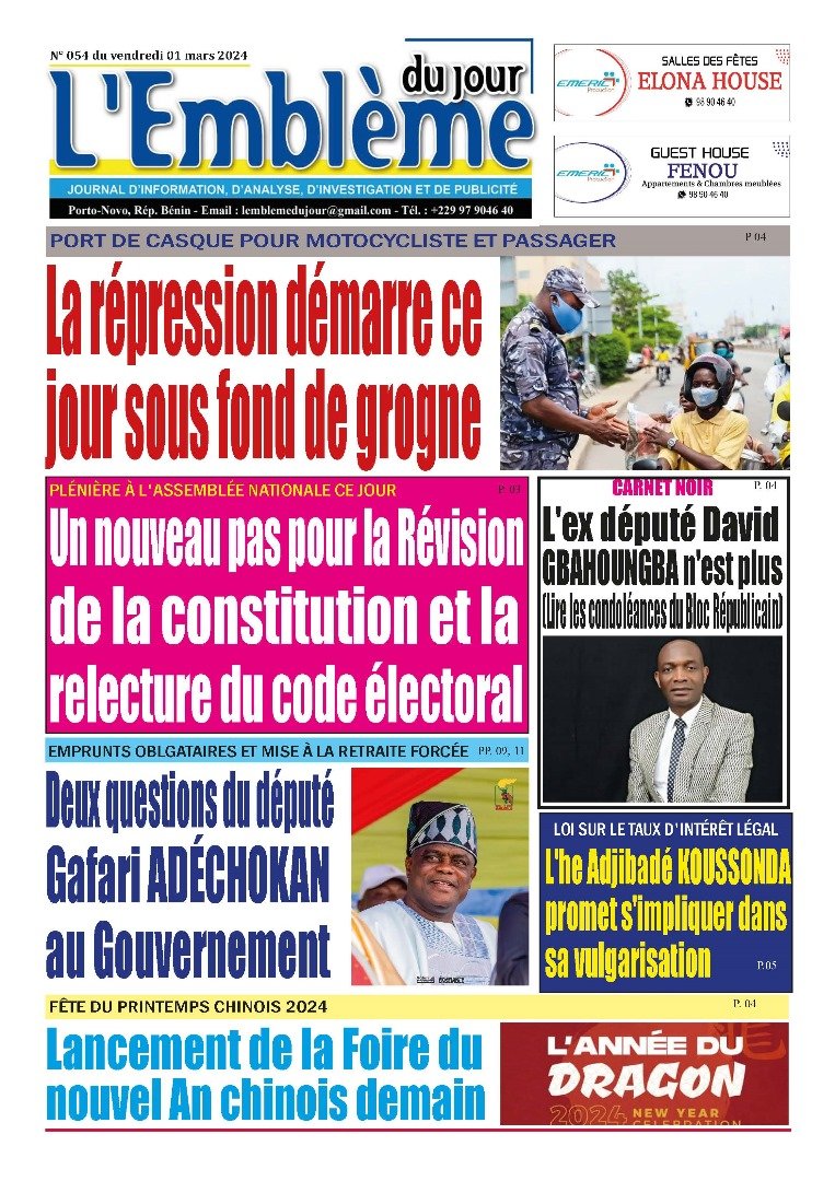 Parution du 01/03/2024