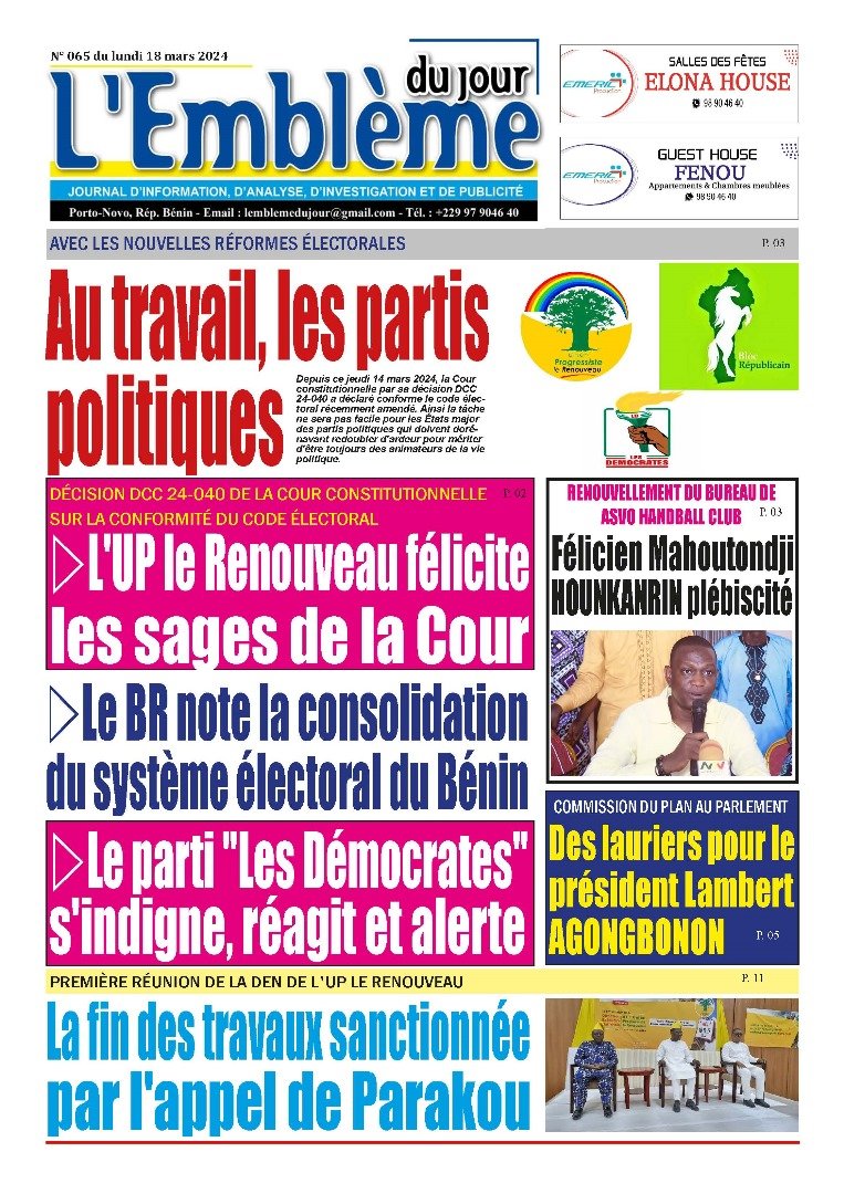 Parution du 18/03/2024