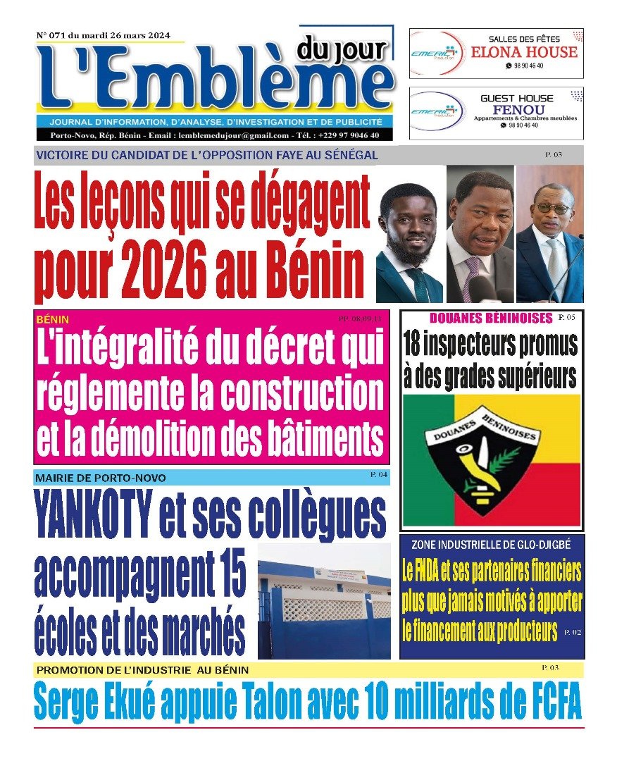 Parution du 26/03/2024