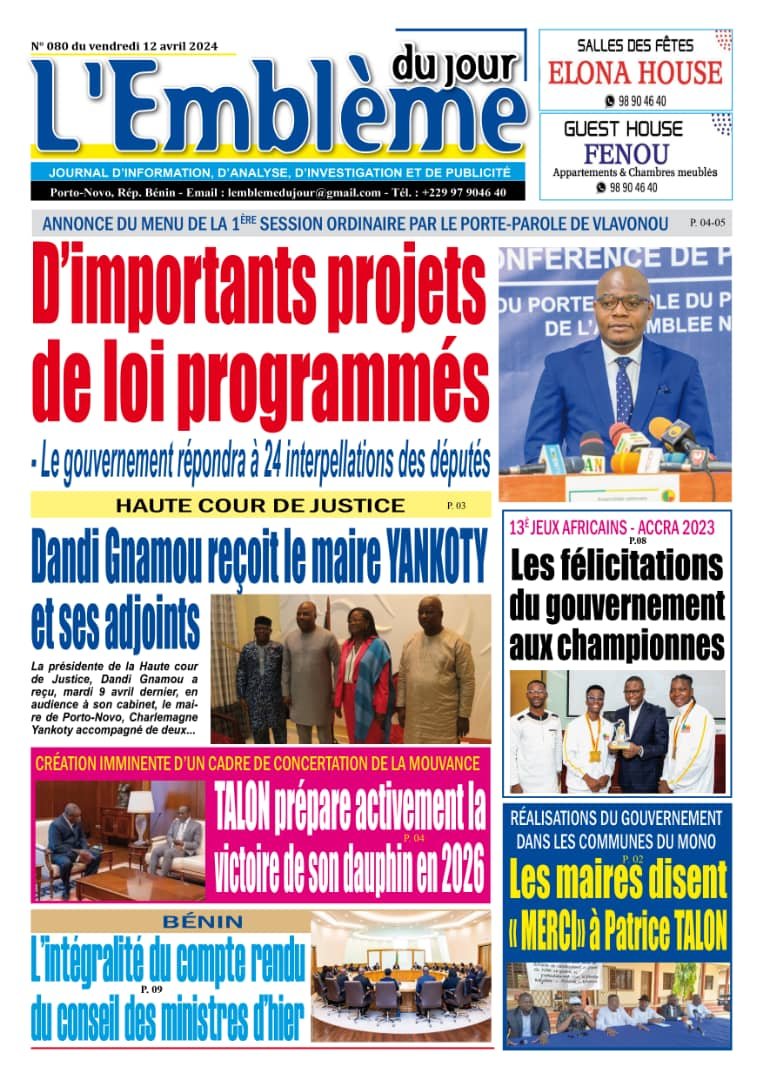 Parution du 12/04/2024