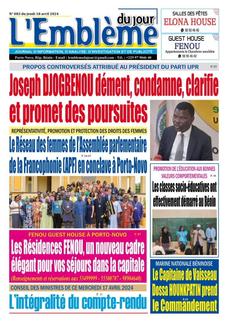 Parution du 18/04/2024
