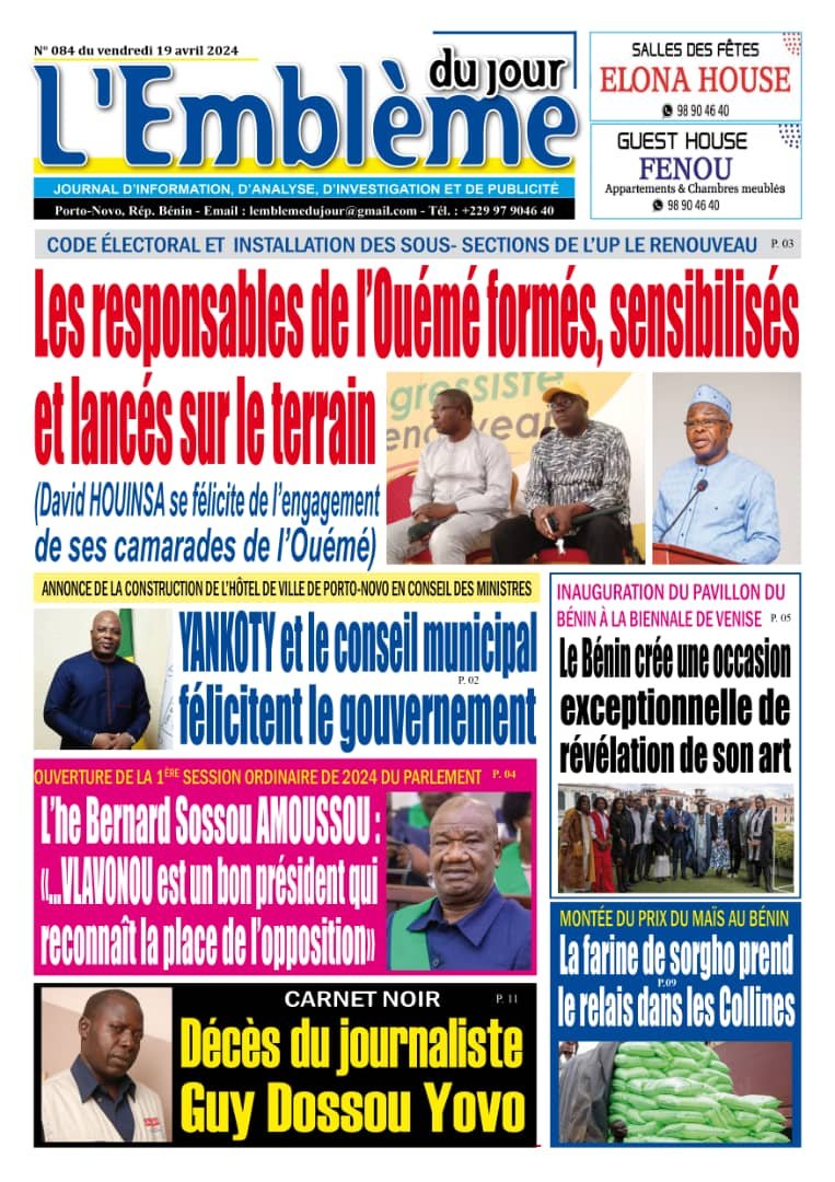 Parution du 19/04/2024
