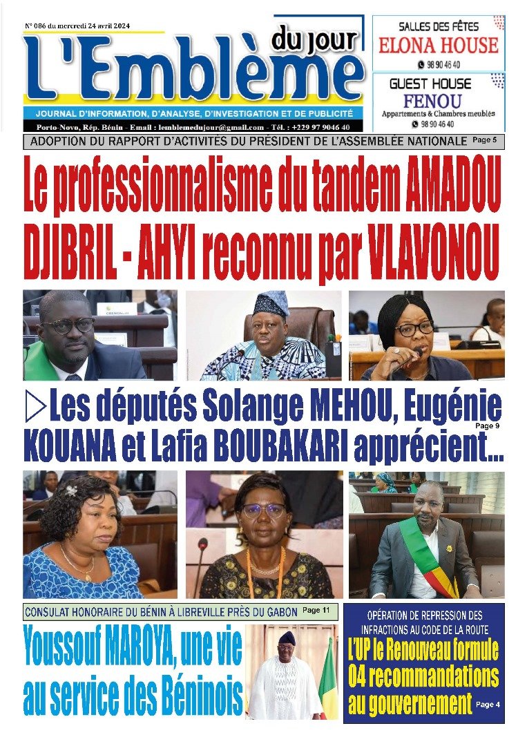 Parution du 24/04/2024