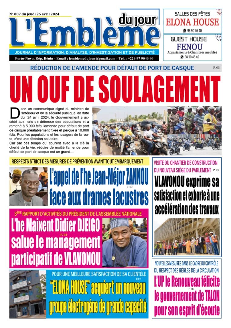 Parution du 25/04/2024