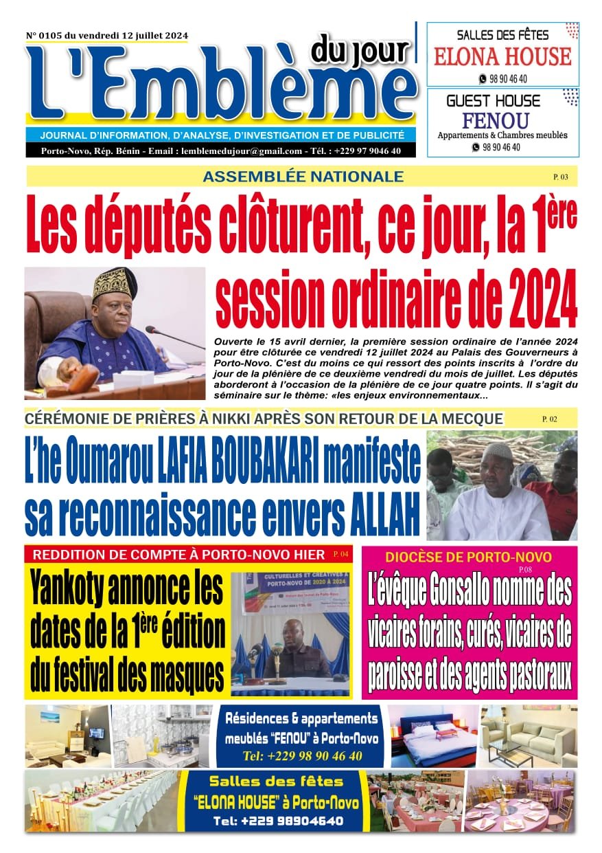 Parution du 12/07/2024