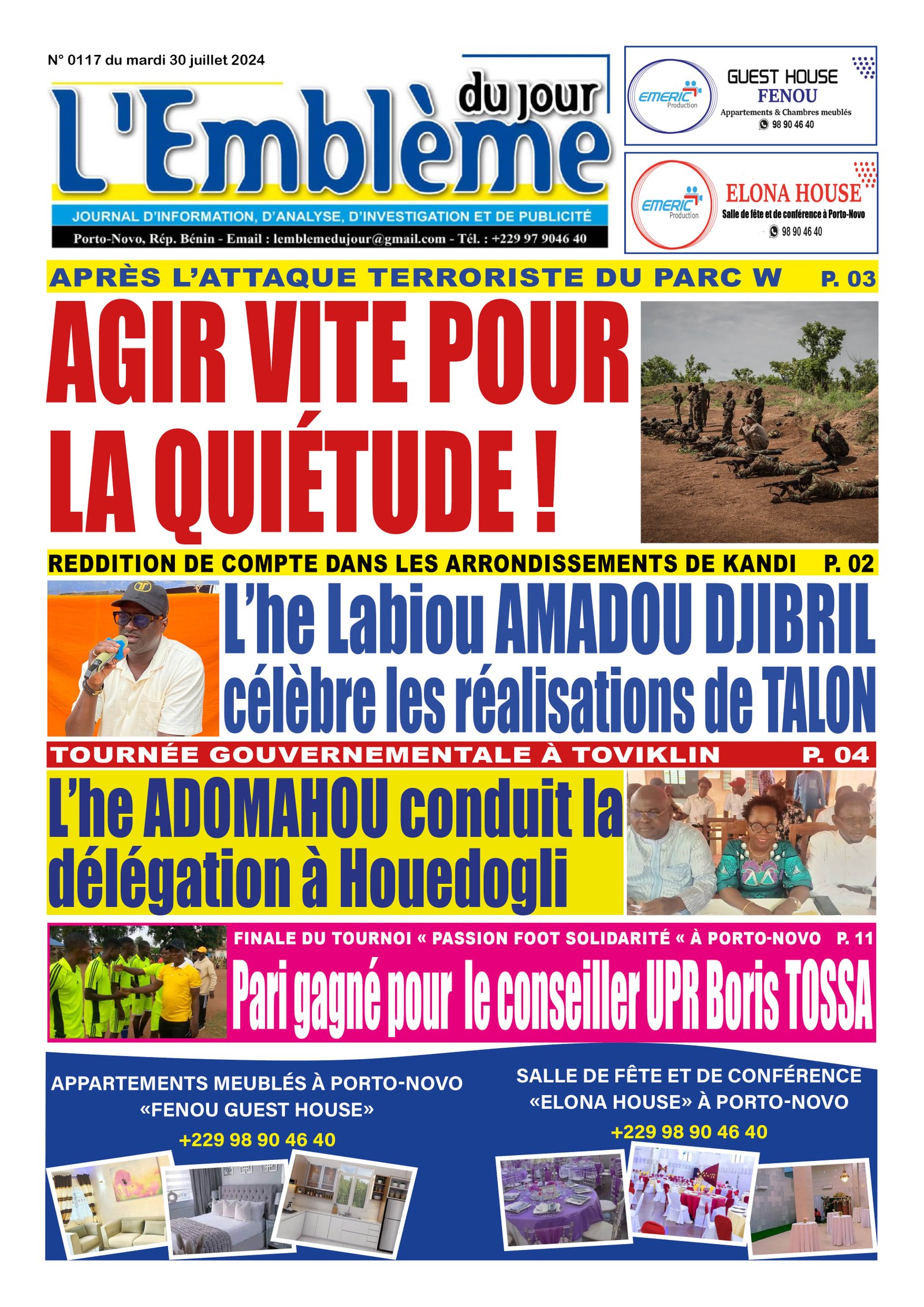 Parution du 30/07/2024