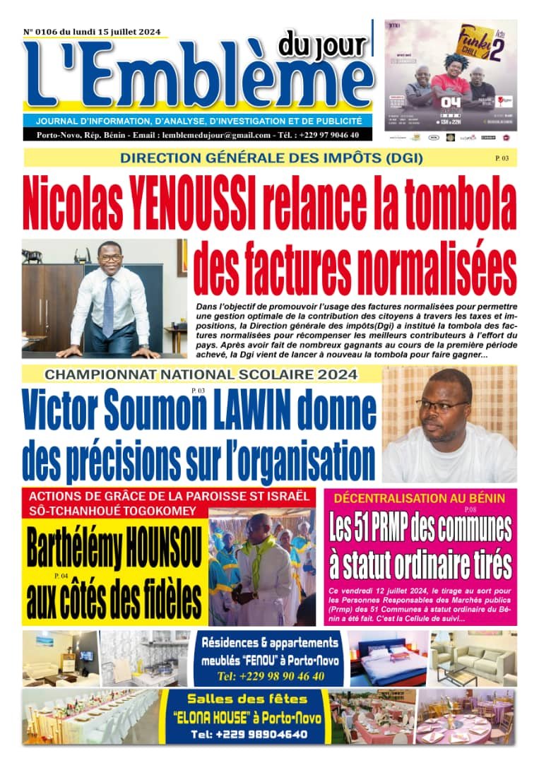 Parution du 15/07/2024