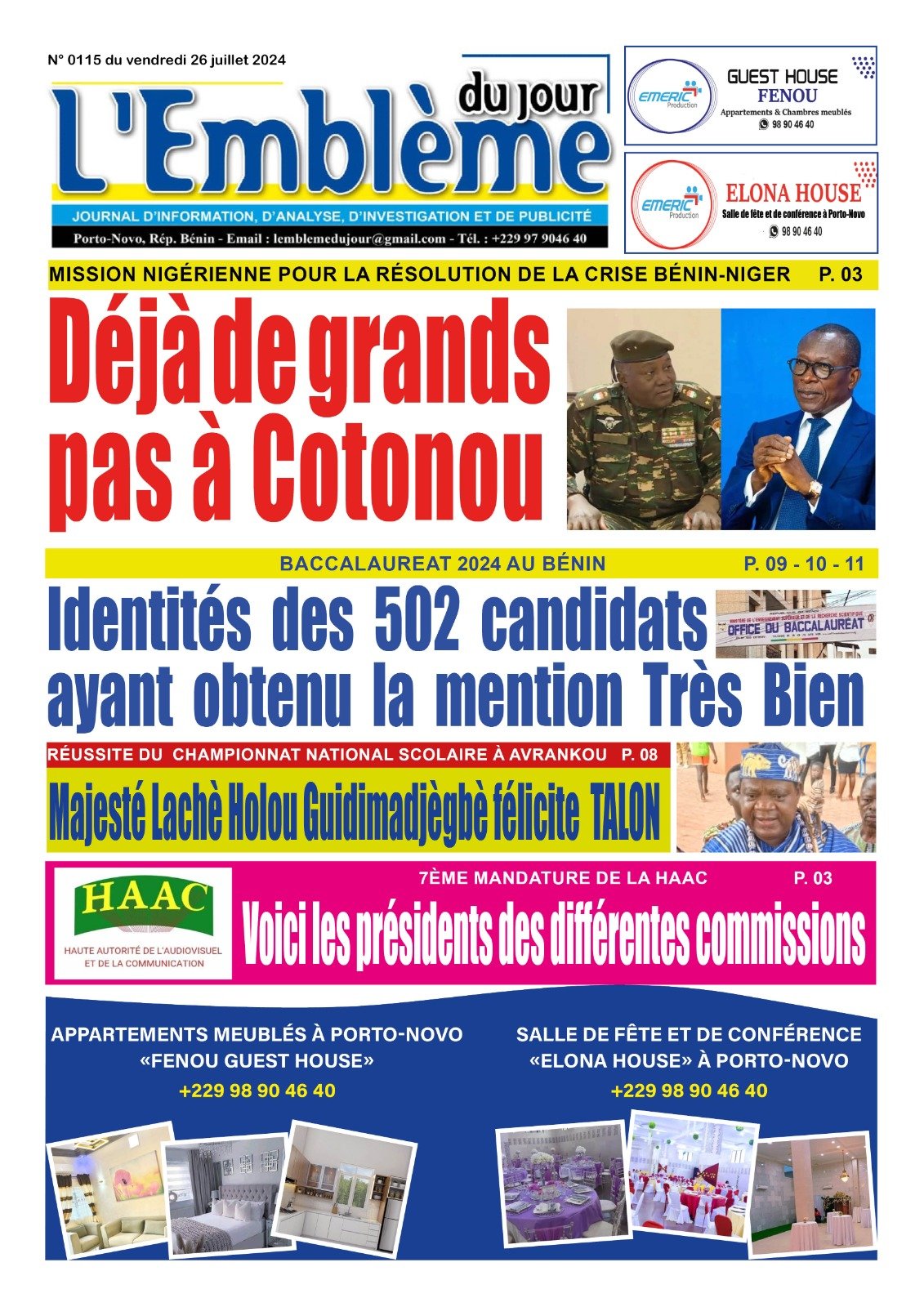 Parution du 26/07/2024