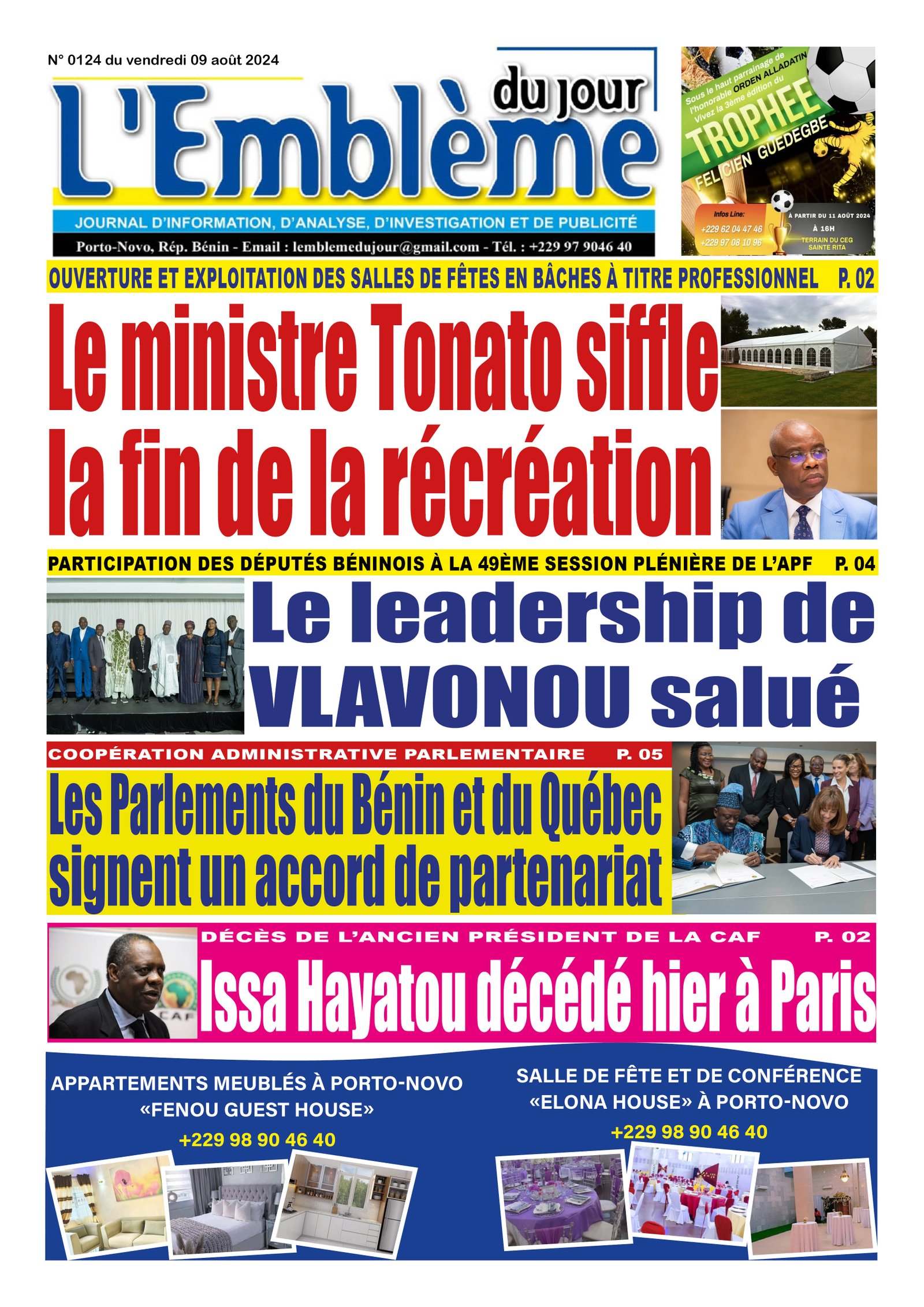 Parution du 09/08/2024