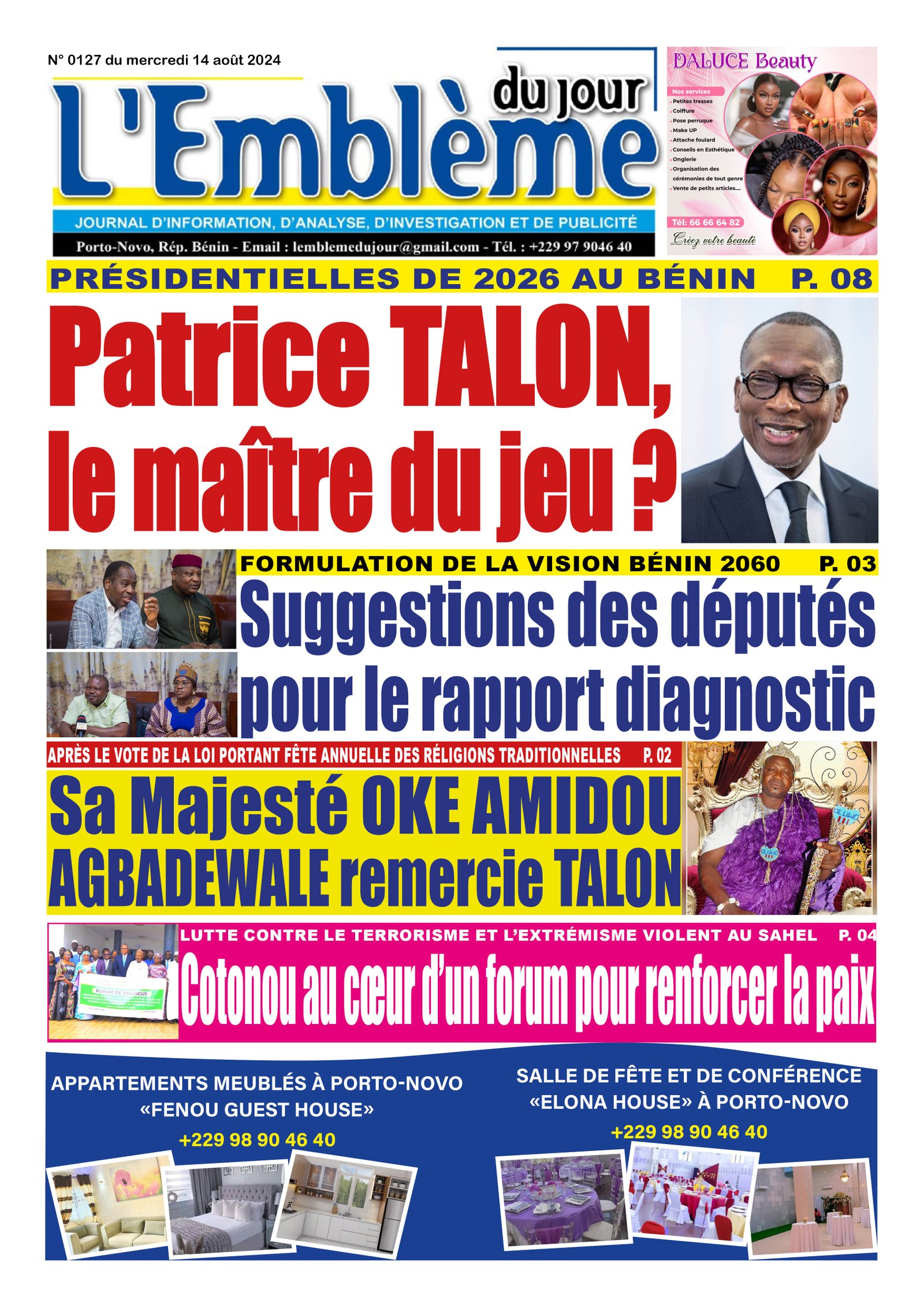 Parution du 14/08/2024
