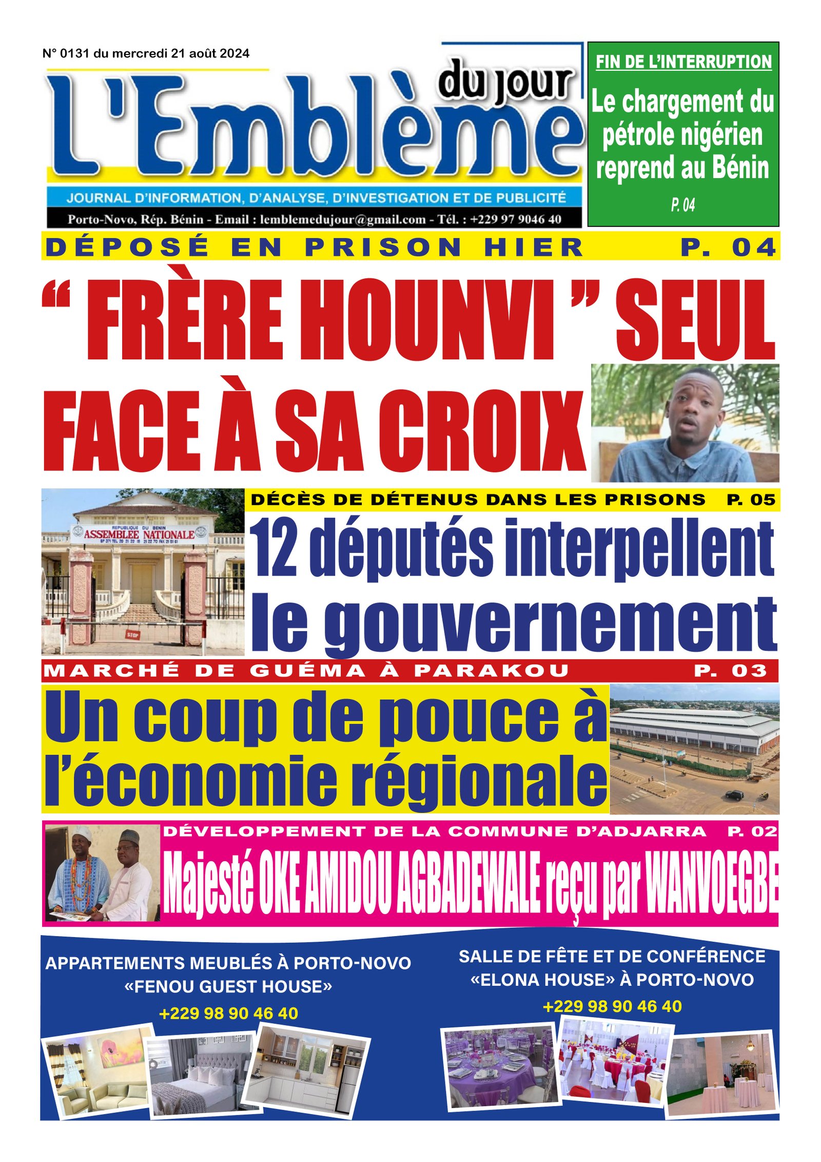 Parution du 21/08/2024