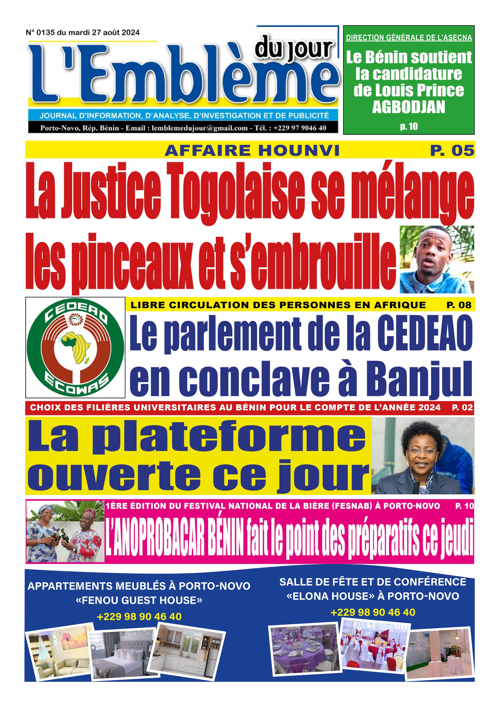 Parution du 27/08/2024