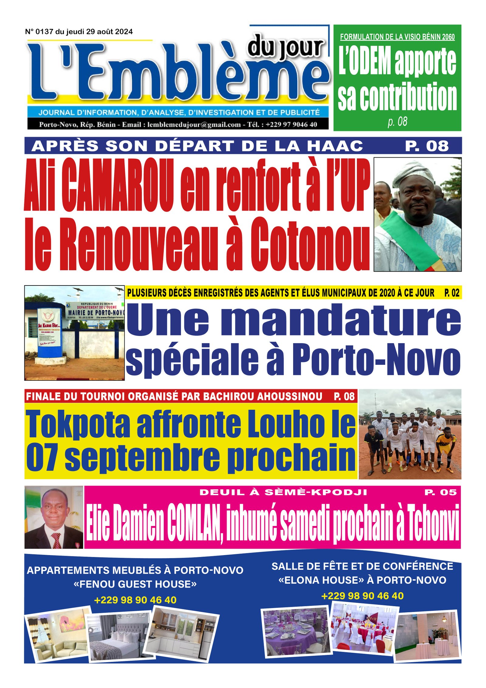 Parution du 29/08/2024