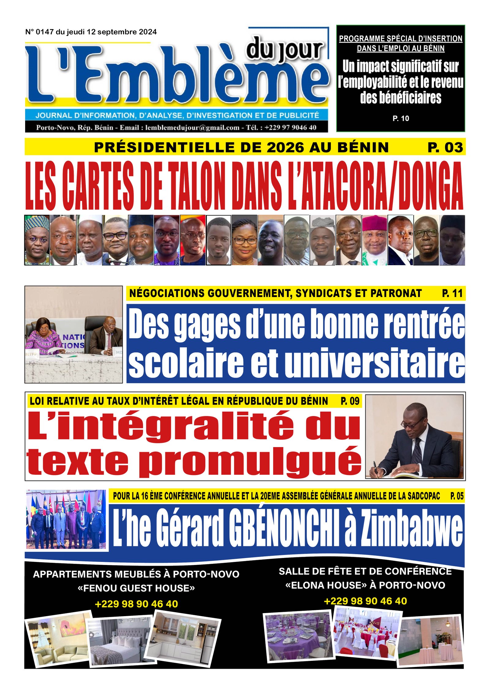 Parution du 12/09/2024