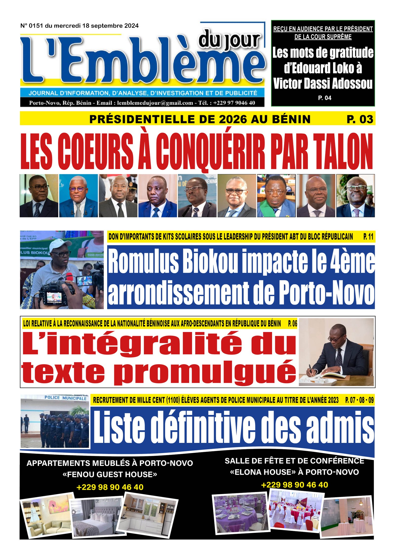Parution du 18/09/2024