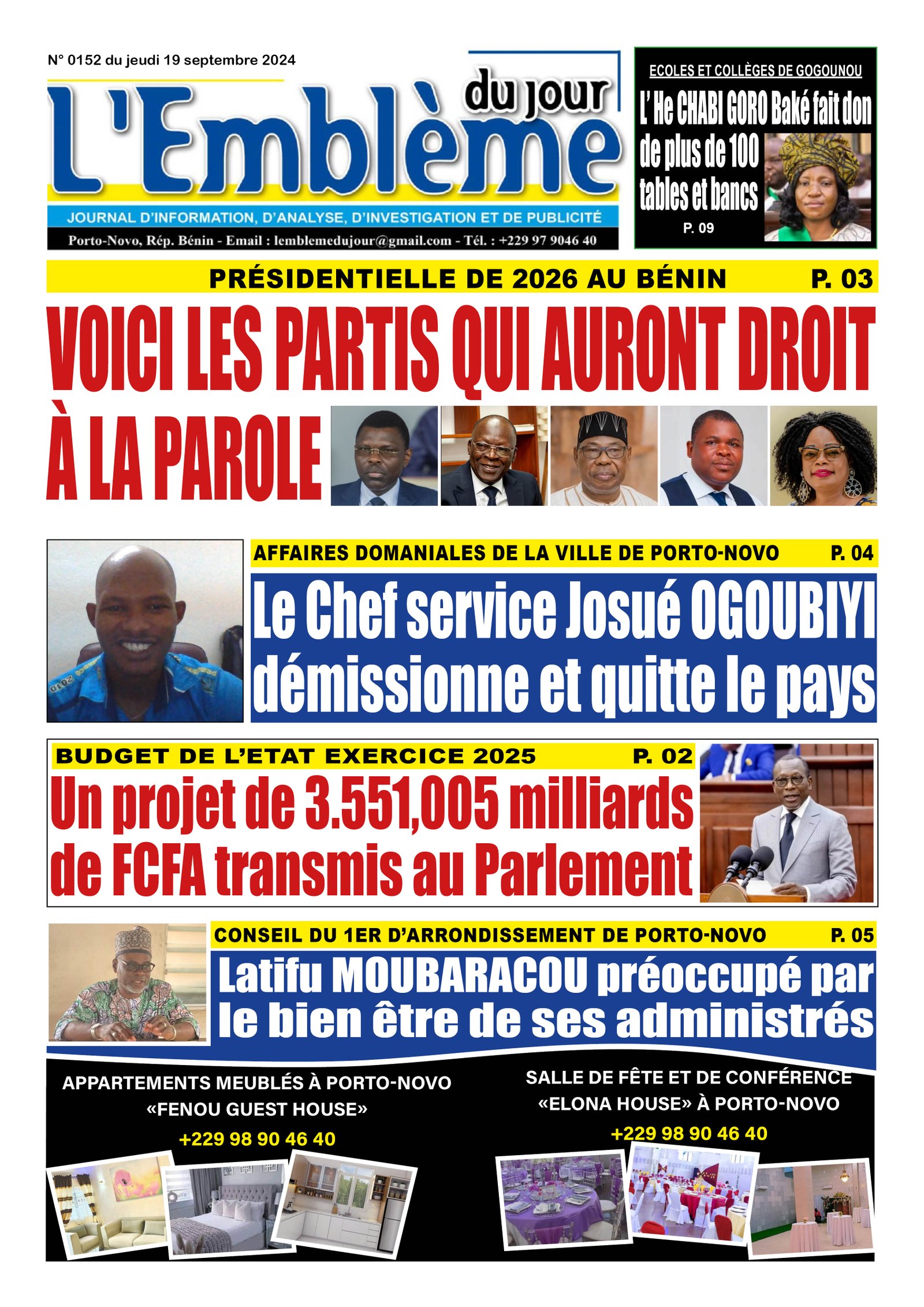 Parution du 19/09/2024