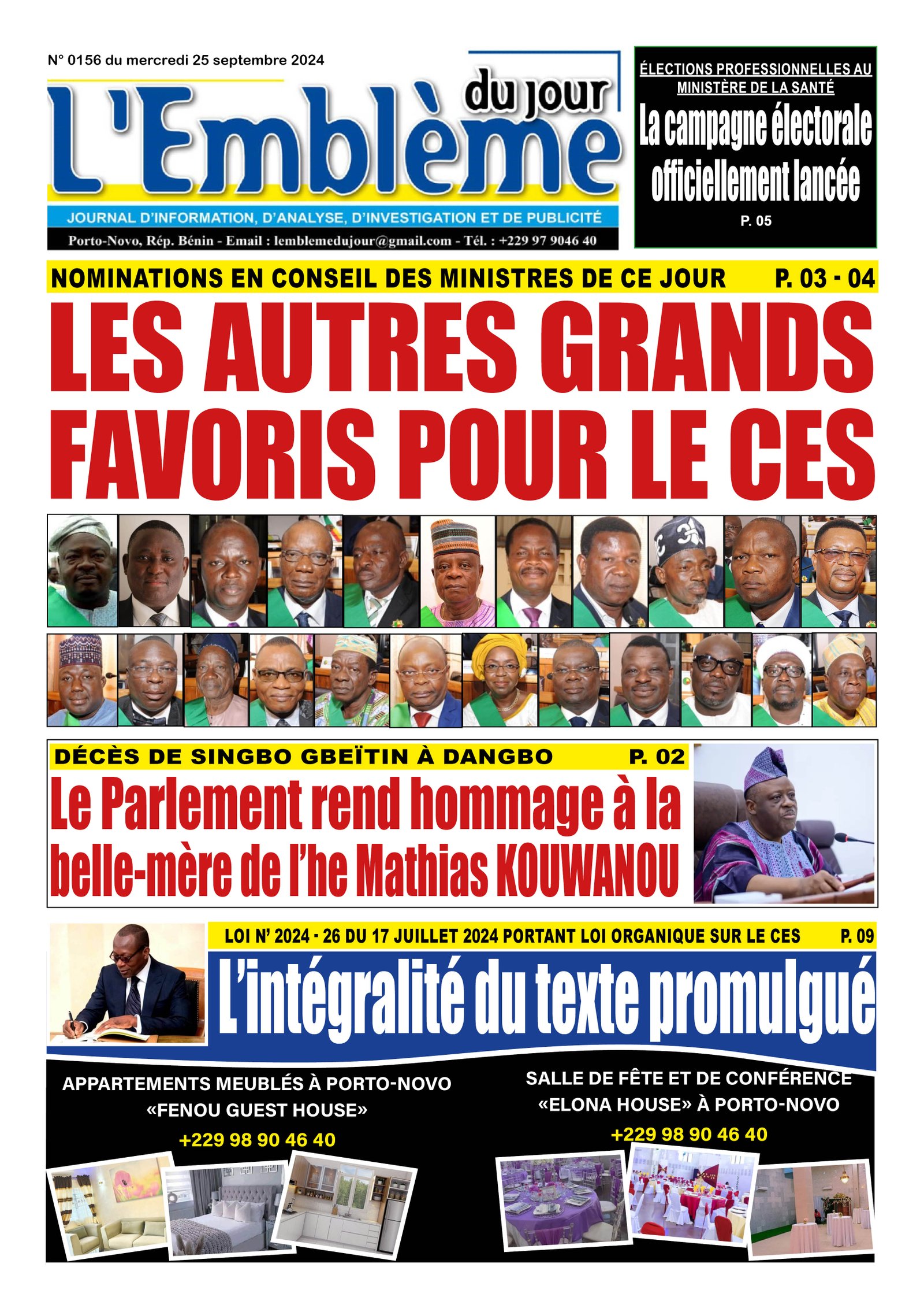 Parution du 25/09/2024