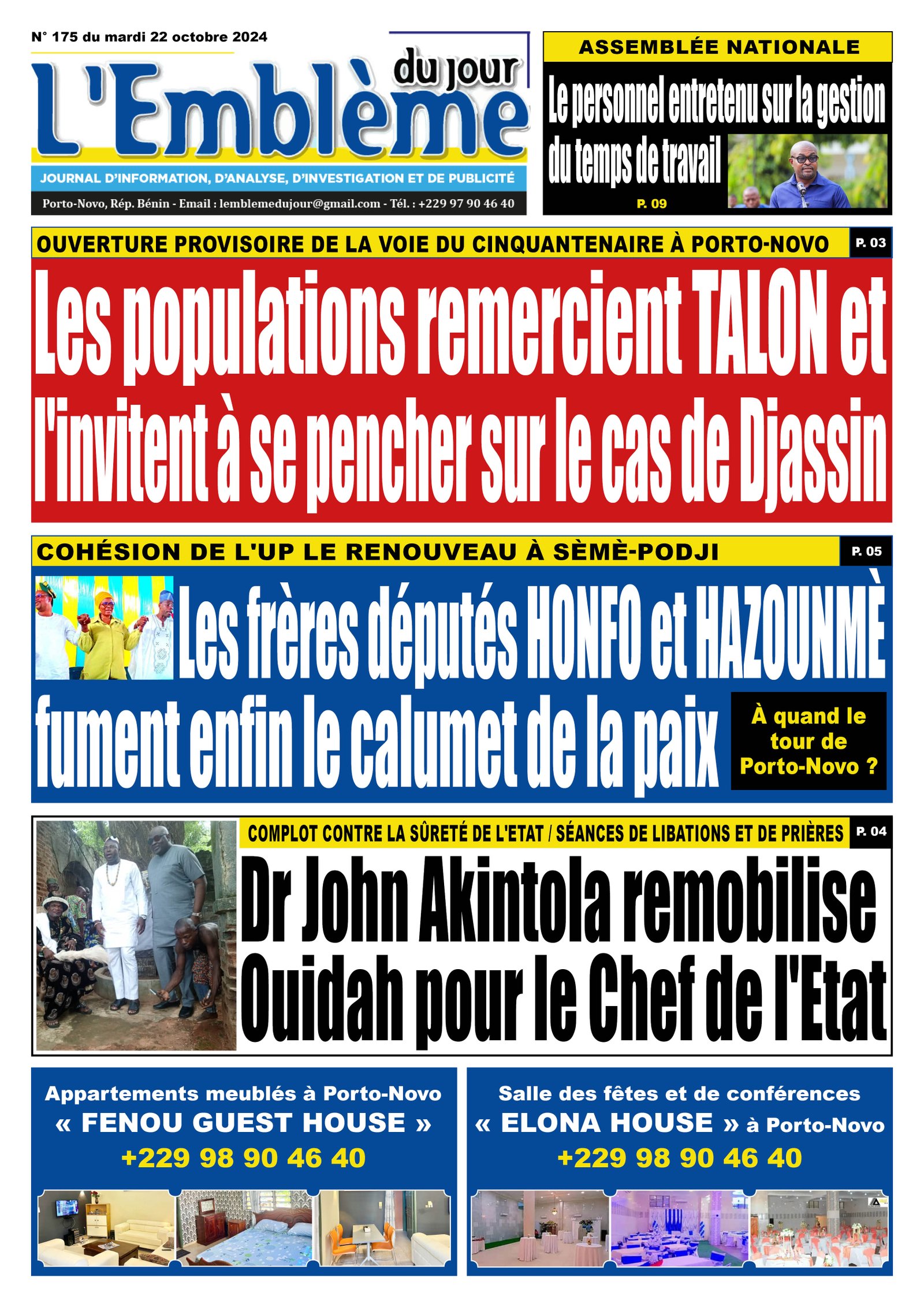 Parution du 22/10/2024