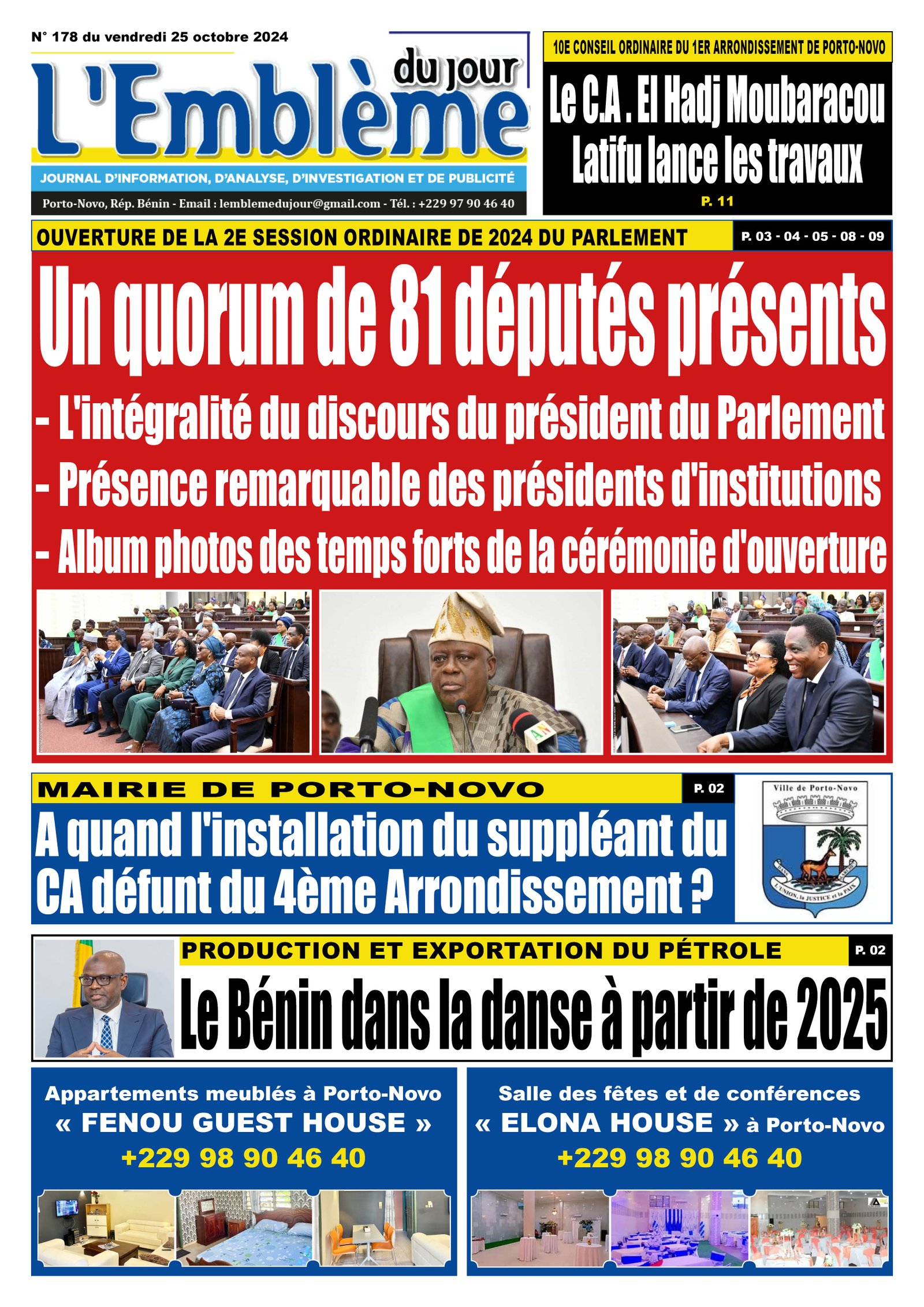 Parution du 25/10/2024