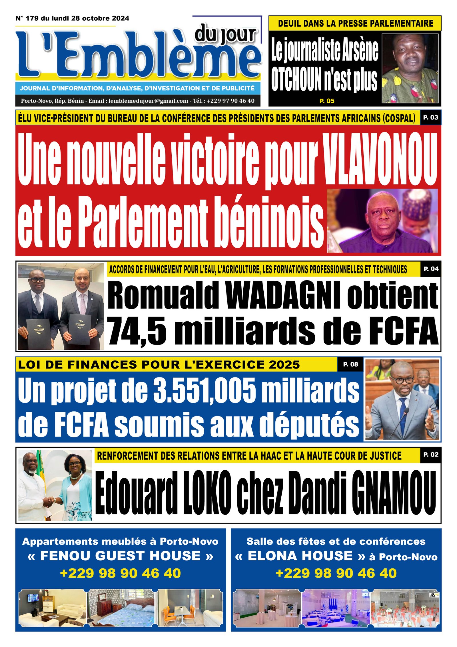 Parution du 28/10/2024